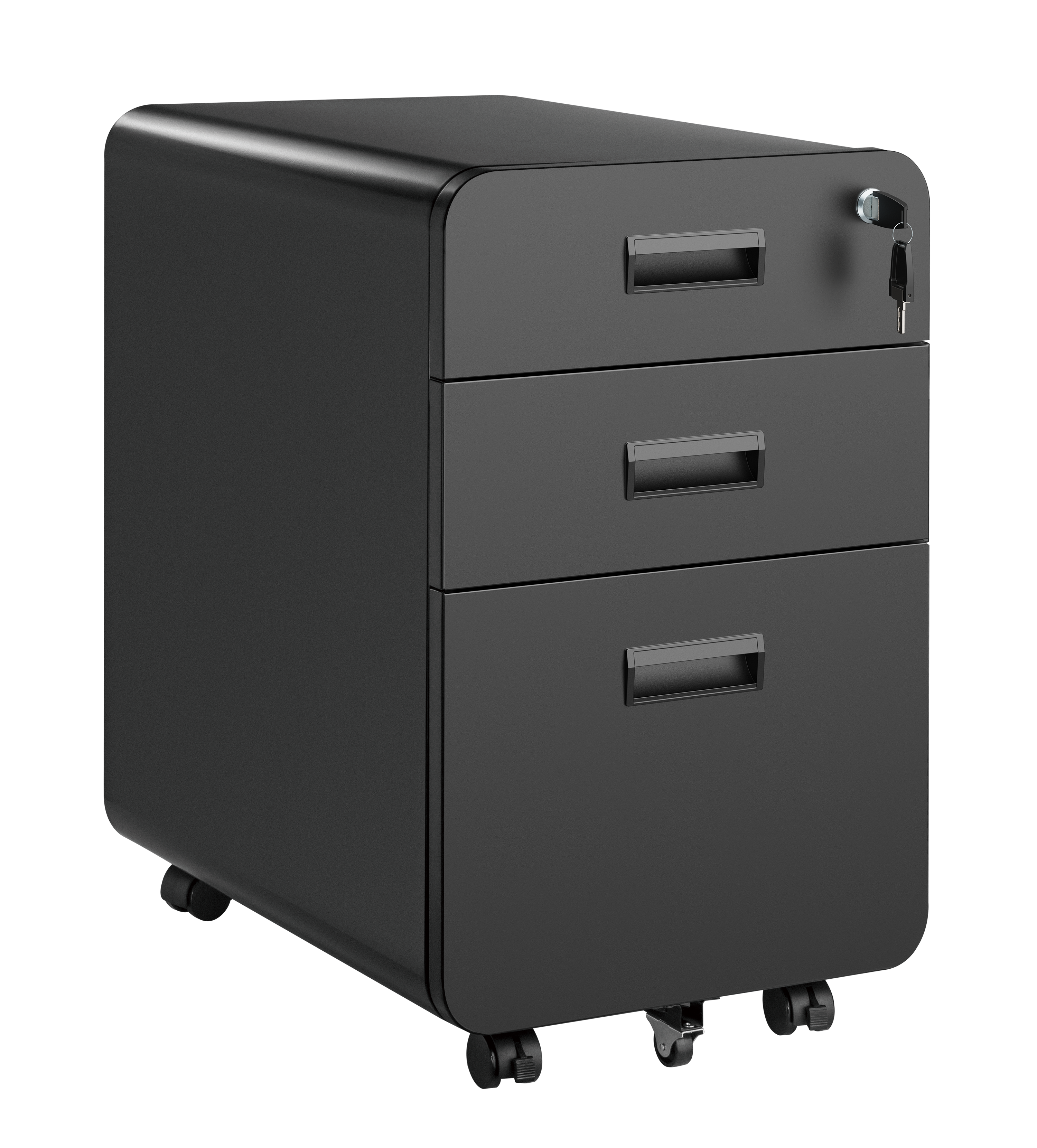3-Drawer Locking Mobile File Cabinet Supplier and Manufacturer 