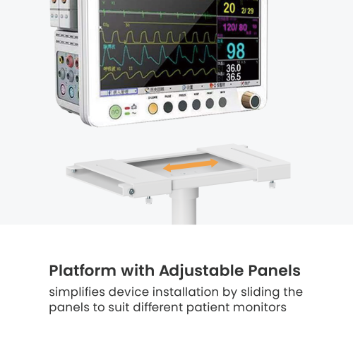 Patient Monitor Cart MED07-1 With platform to hold patient monitors from china(chinese)