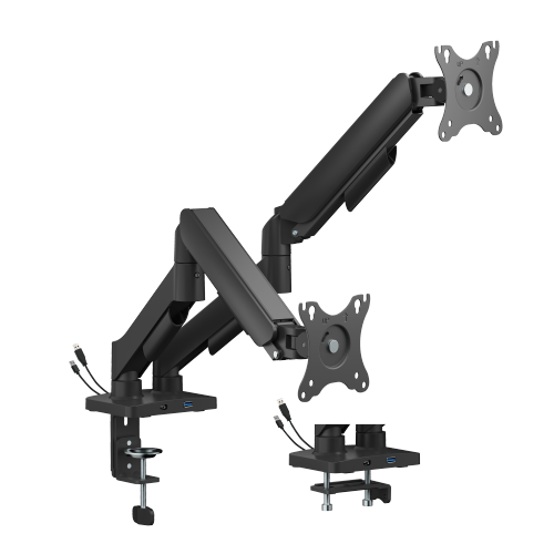Super Economical Gas Spring Dual Monitor Arm with USB Ports LDT97-C024UC  from china(chinese)