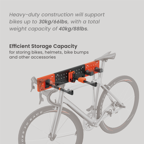 Wall-Mounted Vertical & Horizontal Bike Storage Rack PB-008 Securely holds bike up to 30kg/66lbs from china(chinese)