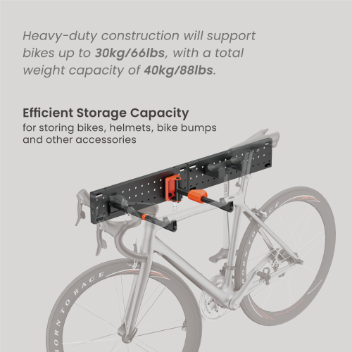 Wall-Mounted Vertical & Horizontal Bike Storage Rack PB-008-DS Securely holds bike up to 30kg/66lbs from china(chinese)