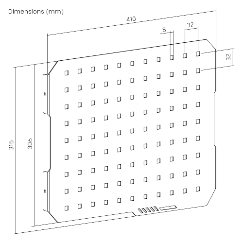 Wall-Mounted Pegboard PB-013-W  from china(chinese)
