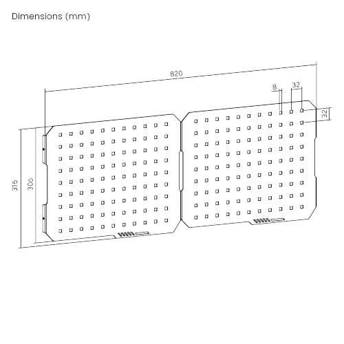 Wall-Mounted Dual Pegboard Set PB-014-W  from china(chinese)