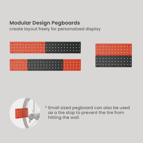Wall-Mounted Vertical & Horizontal Bike Storage Rack PB-008 Securely holds bike up to 30kg/66lbs from china(chinese)