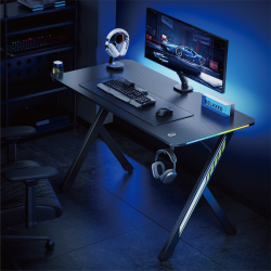  Economy Stylish Gaming Desk with RGB Lighting