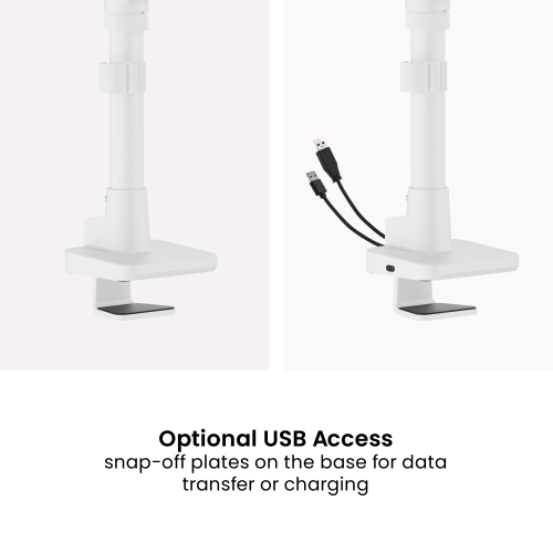 Heavy-Duty Pole-Mounted Gaming Dual Monitor Arm with USB-A and USB-C Ports LDT85-C024UCP For most 17"-49" Monitors from china(chinese)