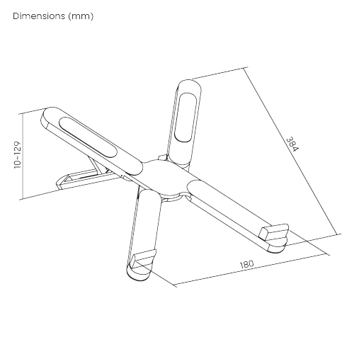 Adjustable X-Frame Laptop Stand LPS02-10  from china(chinese)