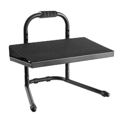 Height Adjustable Steel Footrest with Handle