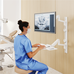 Heavy-Duty Medical Wall-Mounted Workstation