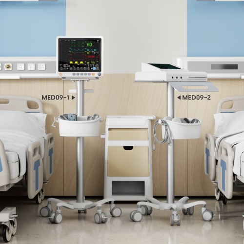 ECG Medical Cart MED09-2 Upgrades patient care serviceability by accomodating medical machines. from china(chinese)