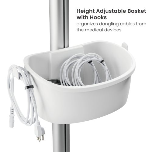 ECG Medical Cart MED09-2 Upgrades patient care serviceability by accomodating medical machines. from china(chinese)