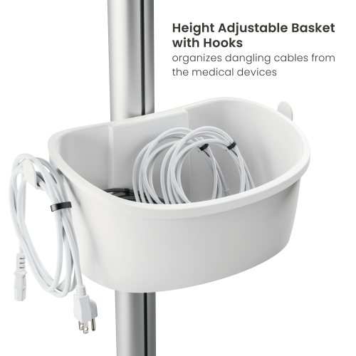 Ultrasonic Medical Cart MED09-3 Upgrades patient care serviceability by accomodating medical machines. from china(chinese)