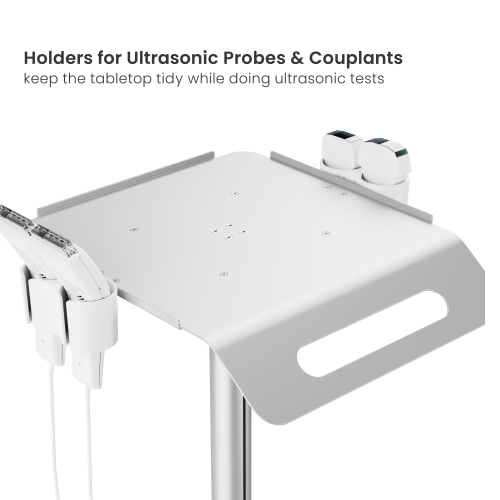 Height Adjustable Ultrasonic Medical Cart MED09-3A Guarantees ergonomic comfort for medical tests runners. from china(chinese)