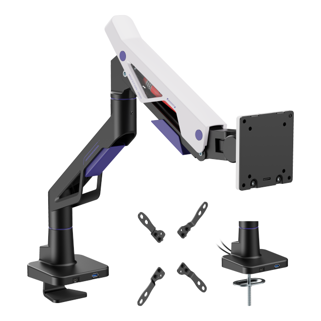 Atlas Neo Gaming Monitor Arm with USB-A & USB-C Ports LDT95-C012UC Unmatched strength for screens up to 57”, 30kg (66lbs) from china(chinese)
