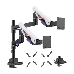 Atlas Neo Gaming Pole-Mounted Dual Monitor Arm with USB-A & USB-C Ports