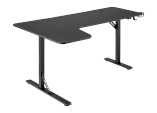 L-Shaped Gaming Desks with RGB Lighting