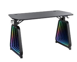  Infinity Gaming Desk with Regular Mirrors