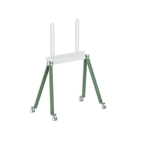 ScandiLine Mobile TV Floor Stand (For 43"-65" TVs) FS59-44F-01W Simplicity and functionality on the go. from china(chinese)