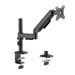 Super Economical Pole-Mounted Single-Screen Gas Spring Monitor Arm