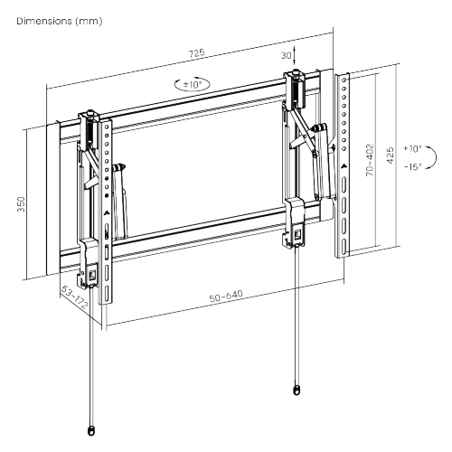 Heavy-Duty Extend-Out Tilt TV Wall Mount (for 37"-90" TVs) LP80-46T Strong construction combines outstanding user experience from china(chinese)