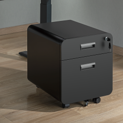 2-Drawer Locking Mobile File Cabinet