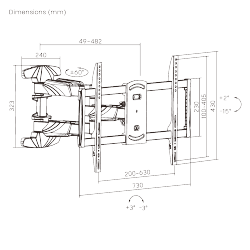 Elegant Full-Motion TV Wall Mount