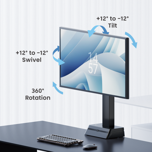 SmartView Electric Single-Screen Monitor Stand LDT83-C01W  from china(chinese)