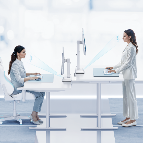 SmartView Electric Single-Screen Monitor Stand LDT83-C01W  from china(chinese)