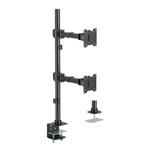 Heavy-Duty Articulating Dual Monitor Arm LDT91-C022V Stack Two 49 inch Ultrawide Screens. from china(chinese)