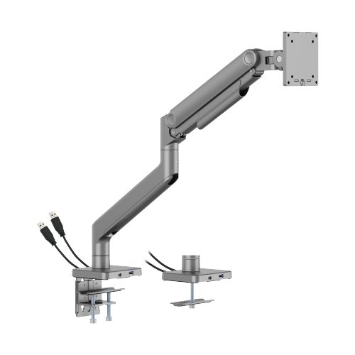  Economical Heavy-Duty Gas Spring Monitor Arm With USB Ports LDT74-C012UC-KP01 For Most 17"-49“ Monitors from china(chinese)
