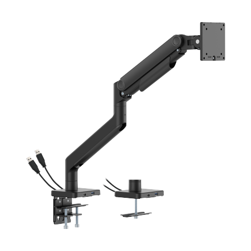  Economical Heavy-Duty Gas Spring Monitor Arm With USB Ports LDT74-C012UC-KP01 For Most 17"-49“ Monitors from china(chinese)