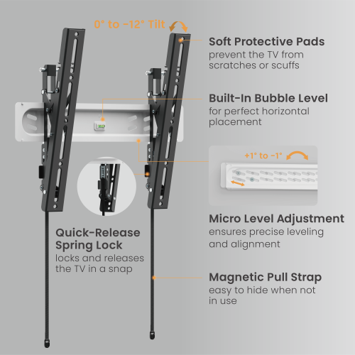 Ultra-Slim Tilt TV Wall Mount LP79-44T For most 32"-65" TVs from china(chinese)