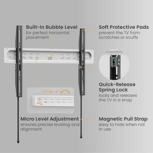 Ultra-Slim Fixed TV Wall Mount LP79-46F For most 37"-86" TVs from china(chinese)
