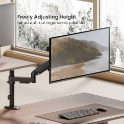 Super Economical Pole-Mounted Single-Screen Mechanical Spring Monitor Arm