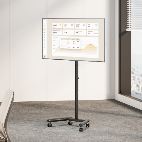 Economy Compact Height Adjustable TV Cart FS62-22TW-01 All-in-one solution for home, offices, and commercial areas from china(chinese)