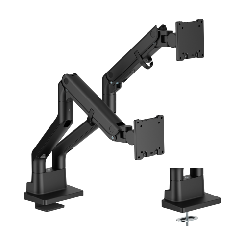 BoldGrip Heavy-Duty Gas Spring Dual Monitor Arm LDT98-C024 Supports monitors up to 45" in size or weighing up to 27kg (59.4 lbs) from china(chinese)