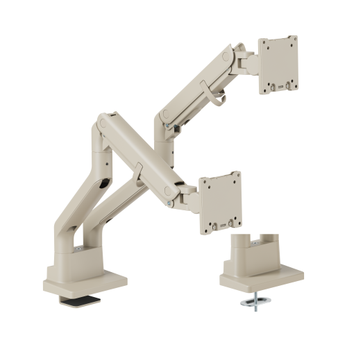 BoldGrip Heavy-Duty Gas Spring Dual Monitor Arm LDT98-C024 Supports monitors up to 45" in size or weighing up to 27kg (59.4 lbs) from china(chinese)