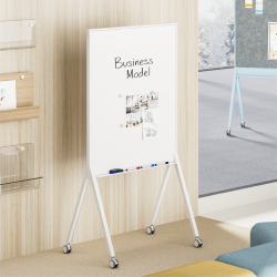 Mobile Double-Sided Magnetic Whiteboard