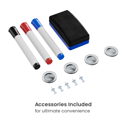 Mobile Single-Sided Magnetic Whiteboard with Felt Surface WB18-02  Designed for agile workspace from china(chinese)