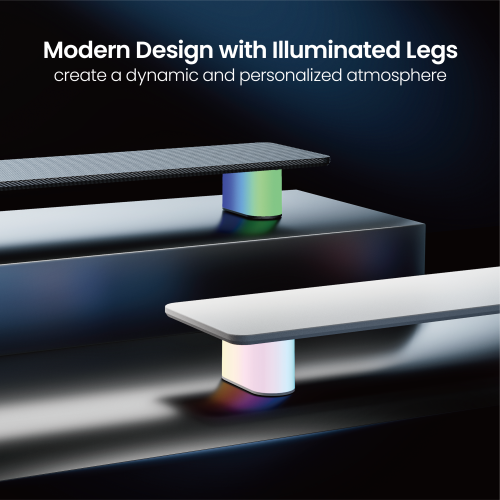 NeoGlow Gaming Monitor Riser - Medium Size/ Single-Sided Blister & Melamine Surface STB37-01  from china(chinese)