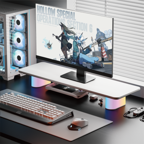 NeoGlow Gaming Monitor Riser - Medium Size/ Single-Sided Blister & Melamine Surface STB37-01  from china(chinese)