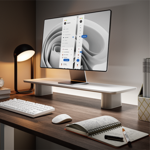 NeoGlow Gaming Monitor Riser - Medium Size/ Single-Sided Blister & Melamine Surface STB37-01  from china(chinese)