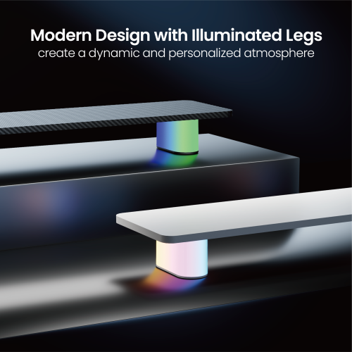 NeoGlow Gaming Monitor Riser - Medium Size/ Melamine Decorative Laminate Surface STB37-03  from china(chinese)