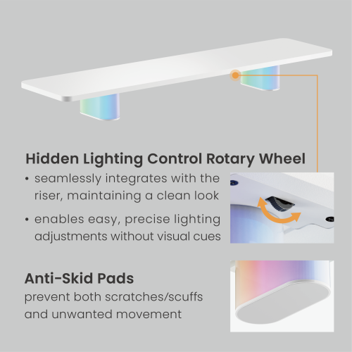 NeoGlow Gaming Monitor Riser - Large Size/ Melamine Decorative Laminate Surface STB37-04  from china(chinese)