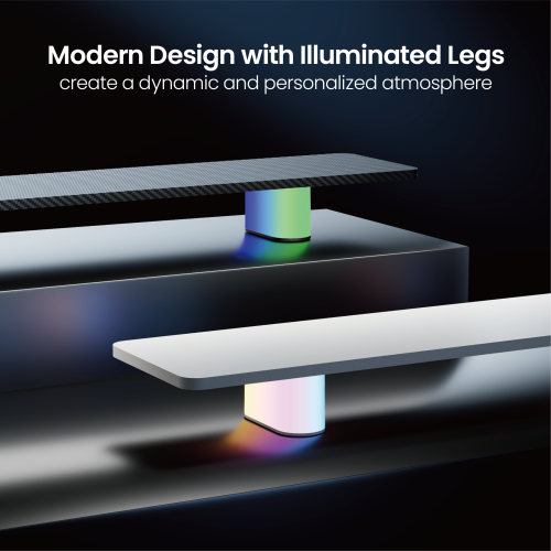 NeoGlow Gaming Monitor Riser - Large Size/ Melamine Decorative Laminate Surface STB37-04  from china(chinese)