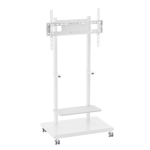 Mobile TV Floor Stand with Soundbar Shelf FS55-46T-03W Fits 37"-75" TVs from china(chinese)