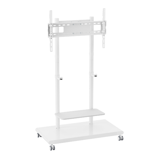 Mobile TV Floor Stand with Soundbar Shelf FS55-46T-04W Fits 50"-90" TVs from china(chinese)