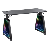 Large Infinity Gaming Desk with Regular Mirrors