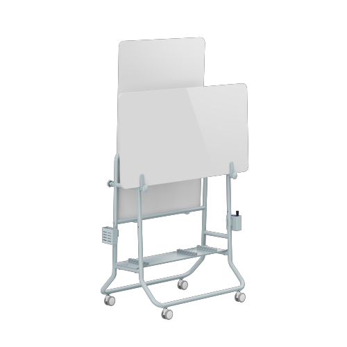 Mobile Whiteboard Storage Cart with Two Whiteboards WB13-03 Organize and display the whiteboards. from china(chinese)