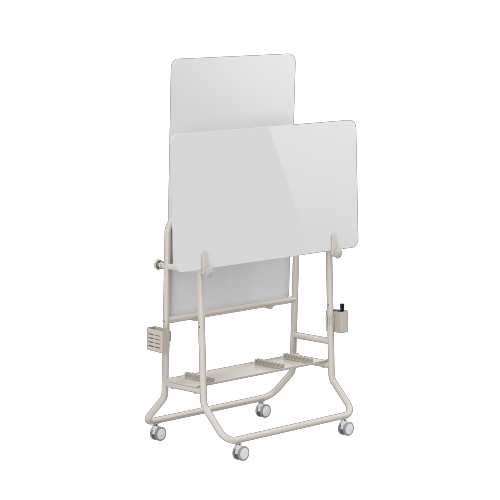 Mobile Whiteboard Storage Cart with Two Whiteboards WB13-03 Organize and display the whiteboards. from china(chinese)